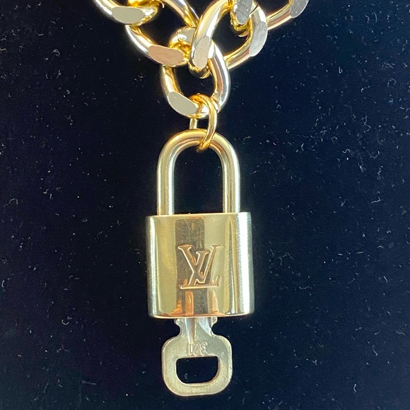 Louis Vuitton Accessories - Louis Vuitton Padlock and Necklace